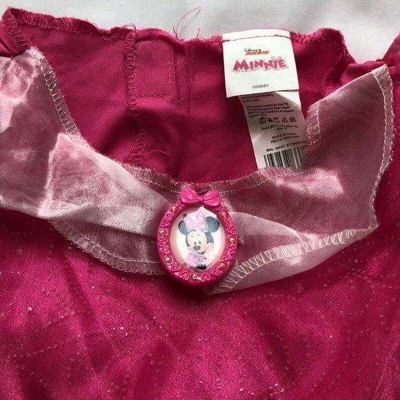 Disney Junior Minnie Kids Baby Girl's Set of 2 Dress Red Pink Polka Dot Size 2 T - Picture 9 of 12